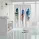 Штора для ванної Plume Tropichome 180x200 cм, Багатокольоровий