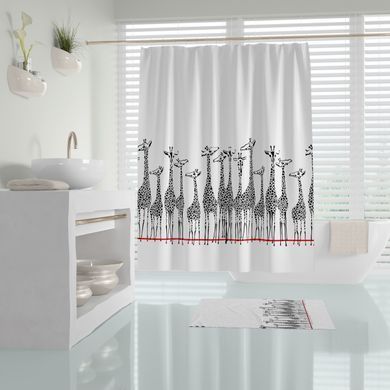 Штора для ванной Giraffe Tropichome 180x200 cм, Белый