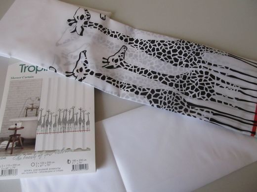 Штора для ванной Giraffe Tropichome 180x200 cм, Белый
