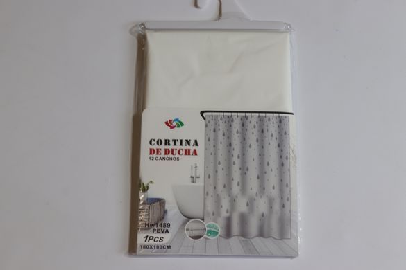 Штора для ванной силиконовая Эфиопия 180x180 см White Drop Cortina 81072