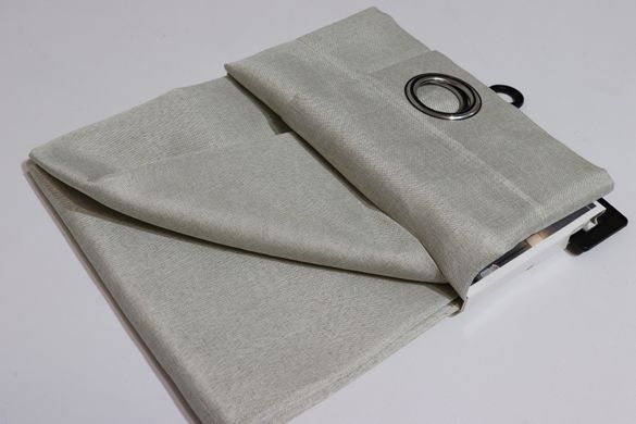 Шторка для душа тканевая с люверсами 180*180 см 200/grey-beige